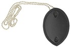 Black Leather Clip On Badge Holder Uniform Shield Law Enforcement Security Duty