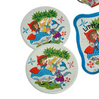 Vintage Ohio Art Tin Litho Child s Tea Set 7 Pc Little Red Riding Hood