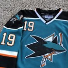 Reebok Ccm San Jose Sharks Joe Thornton  19 Nhl Jersey Teal Size 50 Canada Made