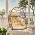  Hanging Egg Chair  Patio Wicker Hammock Egg Chair Basket Chair Swing With 
