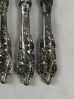 Wallace Antique Grand Baroque Dinner Steak Knives Set Of 4 Silverplated