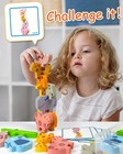 Montessori Wooden Animal Blocks For Toddlers  Educational Sorting   Stacking