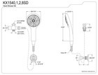 Kingston Brass Kx1542sd Vilbosch Multi-function Hand Shower Kit  Polished Brass