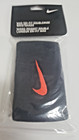 Nike Tennis Double-wide Wristbands Unisex Black Orangepac300-022 Dri Fit