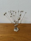 Vintage Mid Century Modern Kinetic Ball Sculpture Glass Base
