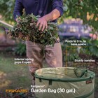 Collapsible Garden Bag For Yard Waste  30 Gallon Reusable Container