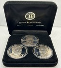 Ma6 Home Run Heroes Bradford  3  1 Oz  999 Fine Silver Coins Ruth Maris Mcgwire