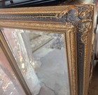 Mirror Vtgfrench Ornate Dark  Gold Gilt And Beautiful Hand Carved Detail 29 5x17