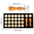 Alphabet Wax Seal Stamp Kit 26 Letters A-z Sealing Wax Stamp With 2pcs Handles