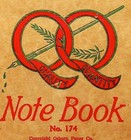 1920 s Double Q Q Note Book Osborn Paper Co  No  174 Slightly Used - E13-g