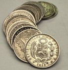 One- Peru Dinero Silver Coin  900 Fine Randomly Selected From A Lot