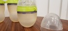 Comotomo Baby Bottle  Green Pack Of 4 Bottles  2x 5oz 2x 8oz Slow Flow Nipples
