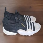 Adidas Trae Young 2 Mid  Size 8m Sneakers Knit Black white gold Accents   Og Box