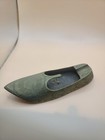 Vintage Solid Brass Indian Made Etched Antique Ash Tray Genie Slipper Shoe