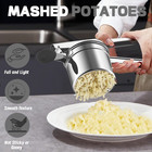 Large 15oz Potato Ricer For Mashed Potatoes  Heavy Duty 18 8 Stainless Steel