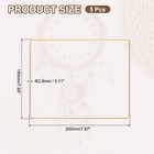 5 Pcs Dream Catcher Rings  8 Inch Square Wreath Macrame Hoop Catcher Ring  Gold