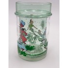 Disney Peter Pan Captain Hook Tinker Bell Glitter Double Wall Tumbler Cup 4 25in