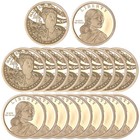 2025 P D S Sacagawea Dollar Mint Bu   Proof 3 Roll Set 70 Coins