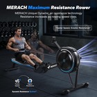 Merach Rowing Machines For Home Adjustable Air Resistance Professional Exercise