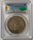 1889 Cc Morgan Dollar Pcgs F12 - Cac     - Great Original Looking Key Date   