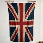 Vintage Union Jack Flag 40s 50s Wwii Era British Uk Made In England 44x67 Large
