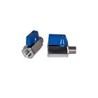 Jivto Stainless Steel Mini Ball Valve 1 4  Npt male To Female   Pack Of 2 