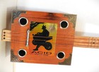 Cigar Box Guitar  3 String  Metal Frets  Piezo Sound Pu vol    see Desc     129 