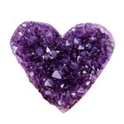 Natural Heart Amethyst Quartz Crystal Cluster Geode Healing Gemstone Collections