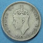 Seychelles 25 Cents Silver Coin 1944  Km-2 King George Vi  Combined Shipping