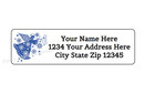 30 Blue Angel Christmas Personalized Return Address Labels 1 In X 2 625 In