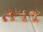 Marx Vintage Fort Apache Lot Of 8 Native Americans