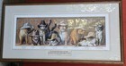 James-younger Gang s Final Raid 1988 Signed Cat Art Print Bryan Moon Framed 32 