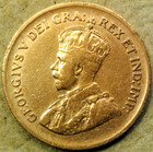 1930 Canada Cent Lovely Circulated Brown King George V Canadian Penny