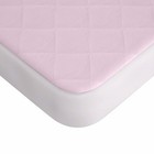 Soft Waterproof Fitted Quilted Crib   Toddler Mattress Protector Silent Pad  