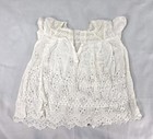 Vintage Baby Gown Edwardian Victorian White Cotton Christening Dress Heirloom