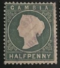 British Gambia Scott 12   15 Queen Victoria In A Circle 1886-87 Used   Mh