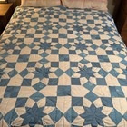 Handmade Patchwork Quilt 100 X 83 1960 S Polyester Cottage Queen Full Granny Cor