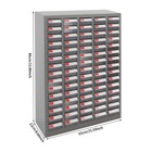 75 Drawers Parts Cabinet Small Steel Nut Tool Storage Cabinet Parts Without Door