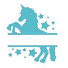 Any Color- Custom Name Kids girls Unicorn Decal Sticker Room Wall Vinyl 5x7   