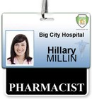 Pharmacist Badge Buddy - Horizontal - Id Card Buddies For Pharmacists
