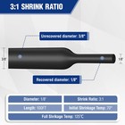 Workpro 3 8   100 Ft Heat Shrink Tubing 3 1 Ratio Dual Wall Adhesive Lined Tubing