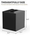 Metal Square Tissue Box Cover Facial Paper Holder For Bathroom Vanity Countertop
