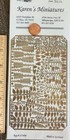 1 12 Scale Dollhouse Brass Flowers  Leaves  Vine Kits By Karen   s Miniatures Rare