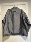 Nwt Vintage 90s Sz  2xl Delf Innovation Silver Reflective Denim Jean Jacket