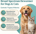 Dewormer For Dogs   Cats  7-way Wormer For Tapeworms  Roundworms   Hookworms  Wi