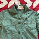 Vintage Girl Scouts Usa Green Uniform Dress Used As Is Button Front