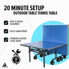 Joola Nova Ping Pong Table With Waterproof Table Tennis Net Set - Quick Assembly