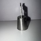 Vintage Pewter Maine Moose Etched Double Sided Thimble