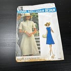 Vintage 1960s Vogue 1048 Sybil Connolly Mod A-line Dress Sewing Pattern 8 Cut