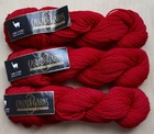 Cascade Lana D oro Yarn 3 Skeins Alpaca wool New 225 Red